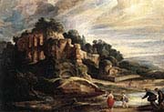 Landscape with the Ruins of Mount Palatine in Rome  